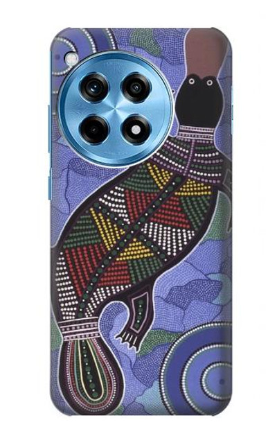 S3387 Platypus Australian Aboriginal Art Case Cover Custodia per OnePlus 12R