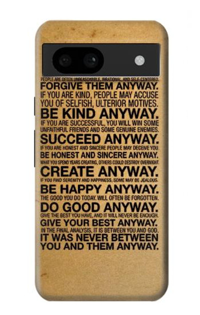 S2513 Mother Teresa Anyway Quotes Case Cover Custodia per Google Pixel 8a