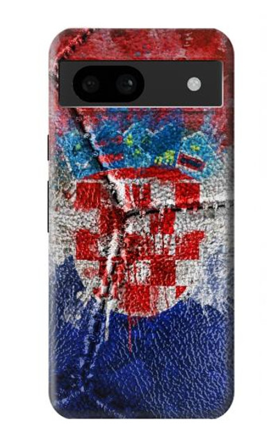 S3313 Croatia Flag Vintage Football Graphic Case Cover Custodia per Google Pixel 8a