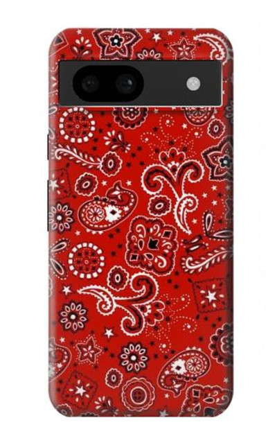 S3354 Red Classic Bandana Case Cover Custodia per Google Pixel 8a