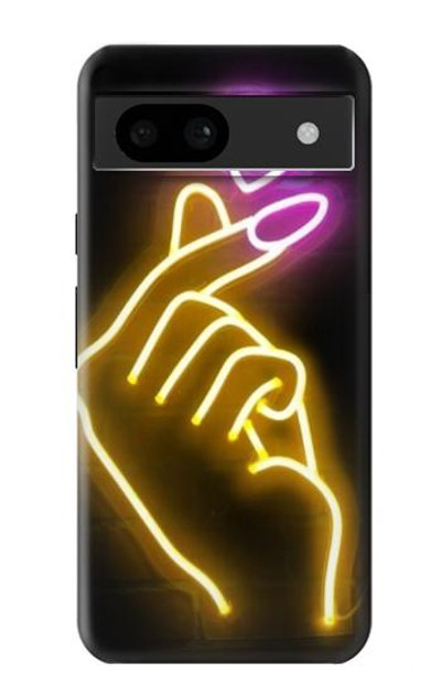 S3512 Cute Mini Heart Neon Graphic Case Cover Custodia per Google Pixel 8a