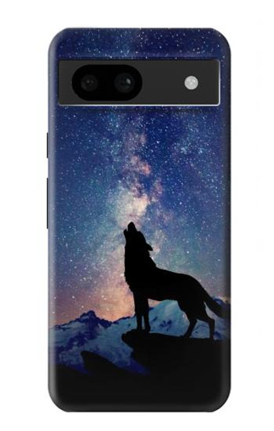 S3555 Wolf Howling Million Star Case Cover Custodia per Google Pixel 8a