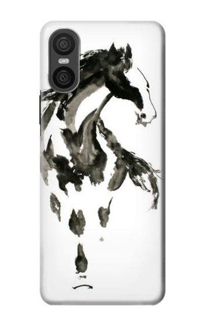 S1031 Horse Paintbrush Case Cover Custodia per Sony Xperia 10 VI S1031 Horse Paintbrush Case Cover Custodia per Sony Xperia 10 VI