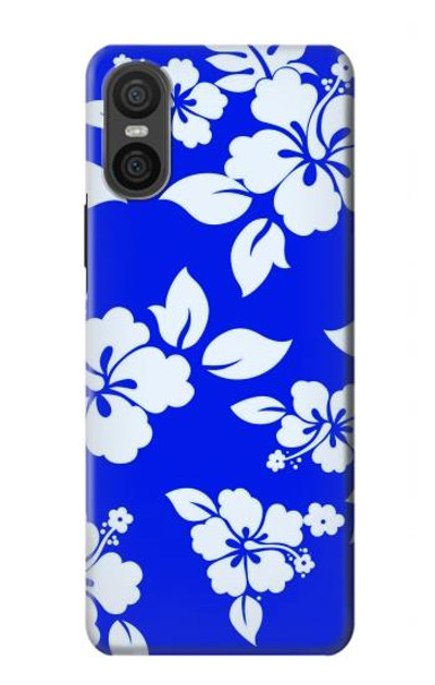 S2244 Hawaiian Hibiscus Blue Pattern Case Cover Custodia per Sony Xperia 10 VI S2244 Hawaiian Hibiscus Blue Pattern Case Cover Custodia per Sony Xperia 10 VI