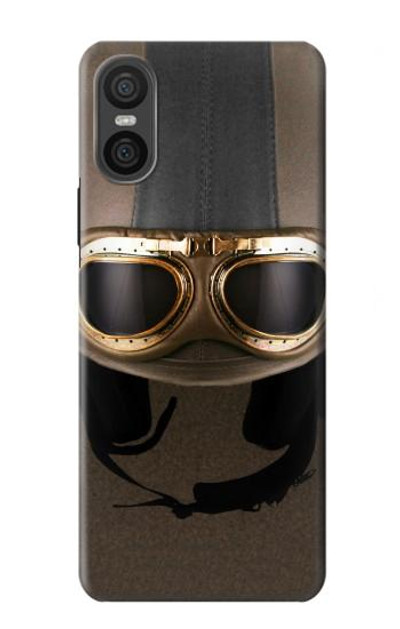 S2645 Vintage Brown Goggles Motorcycle Helmet Case Cover Custodia per Sony Xperia 10 VI S2645 Vintage Brown Goggles Motorcycle Helmet Case Cover Custodia per Sony Xperia 10 VI
