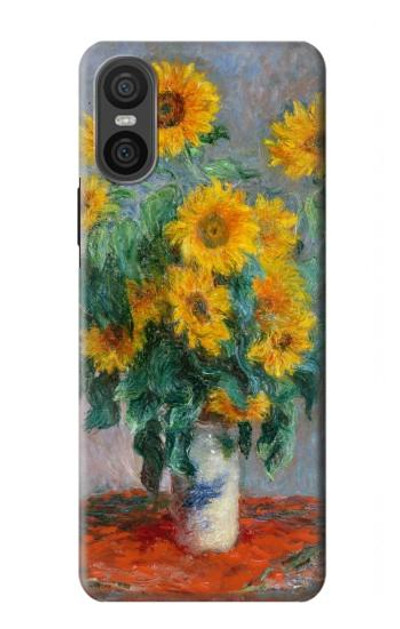 S2937 Claude Monet Bouquet of Sunflowers Case Cover Custodia per Sony Xperia 10 VI S2937 Claude Monet Bouquet of Sunflowers Case Cover Custodia per Sony Xperia 10 VI