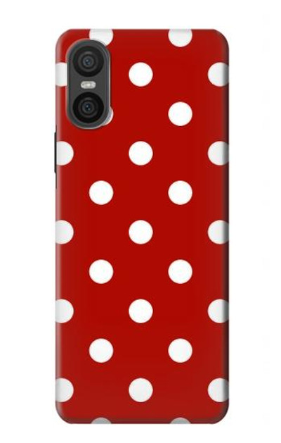 S2951 Red Polka Dots Case Cover Custodia per Sony Xperia 10 VI