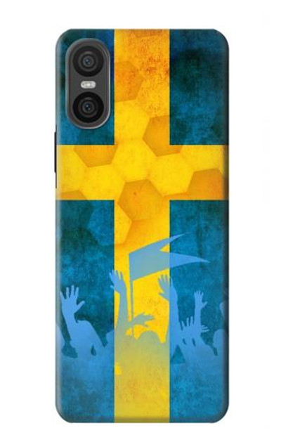 S2990 Sweden Football Soccer Case Cover Custodia per Sony Xperia 10 VI S2990 Sweden Football Soccer Case Cover Custodia per Sony Xperia 10 VI