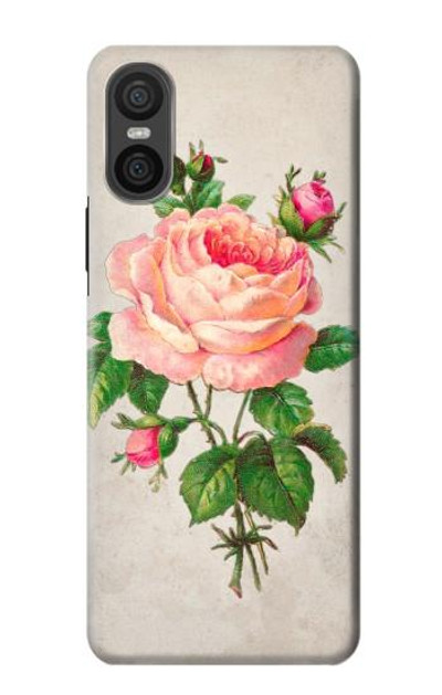 S3079 Vintage Pink Rose Case Cover Custodia per Sony Xperia 10 VI S3079 Vintage Pink Rose Case Cover Custodia per Sony Xperia 10 VI