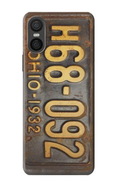 S3228 Vintage Car License Plate Case Cover Custodia per Sony Xperia 10 VI