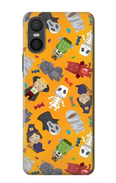 S3275 Cute Halloween Cartoon Pattern Case Cover Custodia per Sony Xperia 10 VI