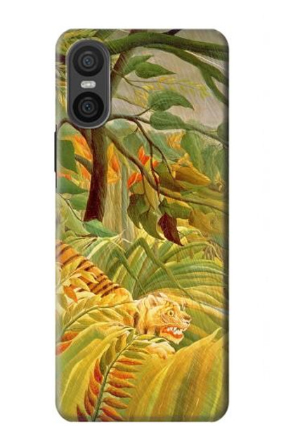 S3344 Henri Rousseau Tiger in a Tropical Storm Case Cover Custodia per Sony Xperia 10 VI