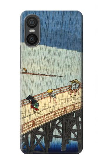 S3347 Utagawa Hiroshige Sudden shower Case Cover Custodia per Sony Xperia 10 VI