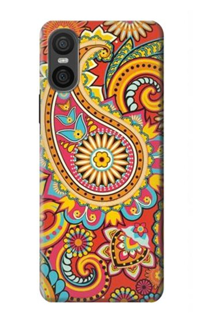 S3402 Floral Paisley Pattern Seamless Case Cover Custodia per Sony Xperia 10 VI