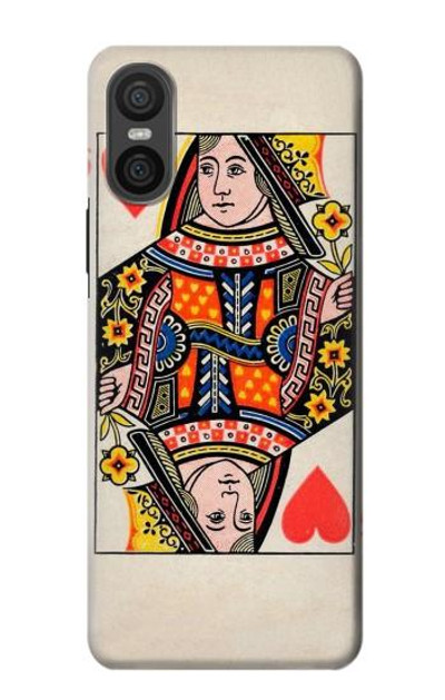 S3429 Queen Hearts Card Case Cover Custodia per Sony Xperia 10 VI S3429 Queen Hearts Card Case Cover Custodia per Sony Xperia 10 VI
