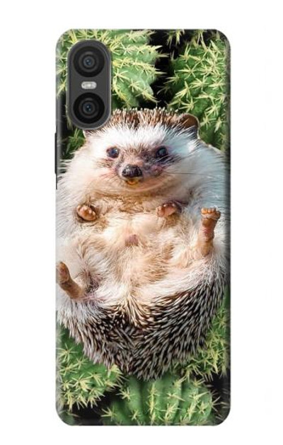 S3863 Pygmy Hedgehog Dwarf Hedgehog Paint Case Cover Custodia per Sony Xperia 10 VI