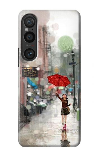 S0108 Girl in The Rain Case Cover Custodia per Sony Xperia 1 VI S0108 Girl in The Rain Case Cover Custodia per Sony Xperia 1 VI
