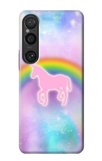 S3070 Rainbow Unicorn Pastel Sky Case Cover Custodia per Sony Xperia 1 VI