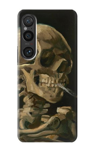 S3358 Vincent Van Gogh Skeleton Cigarette Case Cover Custodia per Sony Xperia 1 VI