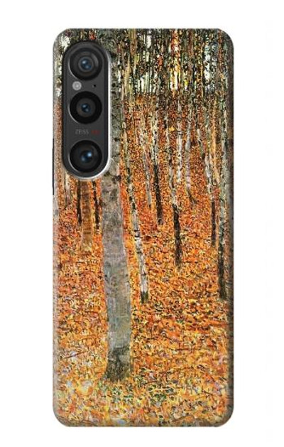 S3380 Gustav Klimt Birch Forest Case Cover Custodia per Sony Xperia 1 VI S3380 Gustav Klimt Birch Forest Case Cover Custodia per Sony Xperia 1 VI