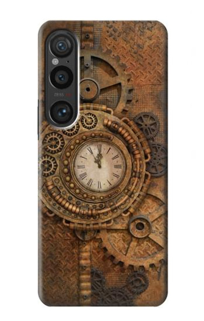 S3401 Clock Gear Steampunk Case Cover Custodia per Sony Xperia 1 VI