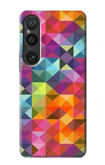 S3477 Abstract Diamond Pattern Case Cover Custodia per Sony Xperia 1 VI S3477 Abstract Diamond Pattern Case Cover Custodia per Sony Xperia 1 VI
