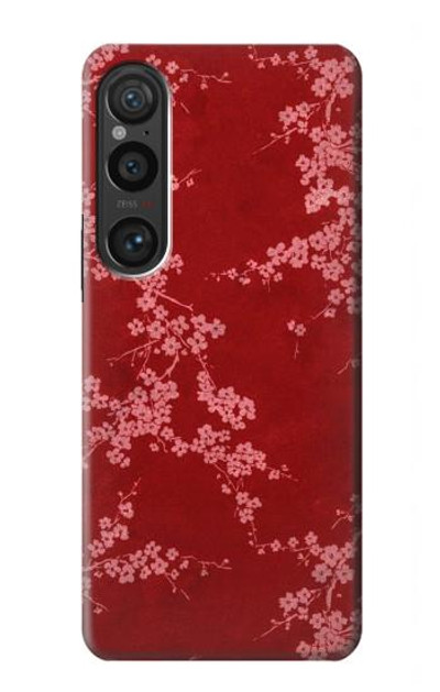 S3817 Red Floral Cherry blossom Pattern Case Cover Custodia per Sony Xperia 1 VI