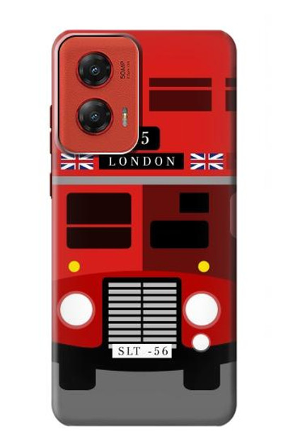 S2058 England British Double Decker Bus Case Cover Custodia per Motorola Moto G Stylus 5G (2024)