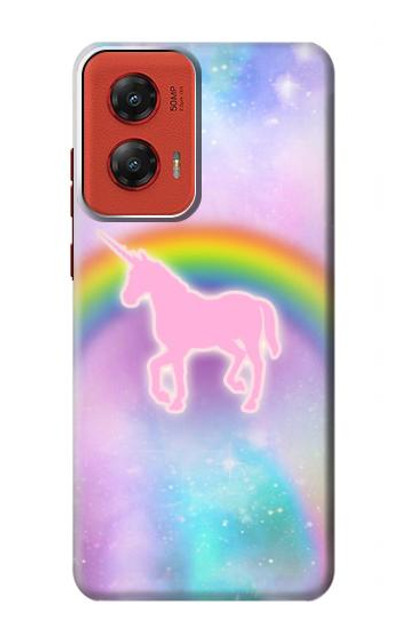 S3070 Rainbow Unicorn Pastel Sky Case Cover Custodia per Motorola Moto G Stylus 5G (2024)