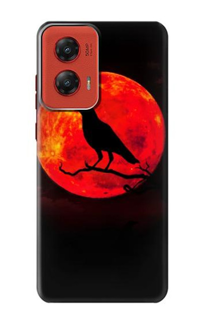 S3328 Crow Red Moon Case Cover Custodia per Motorola Moto G Stylus 5G (2024)