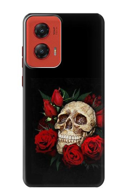 S3753 Dark Gothic Goth Skull Roses Case Cover Custodia per Motorola Moto G Stylus 5G (2024)