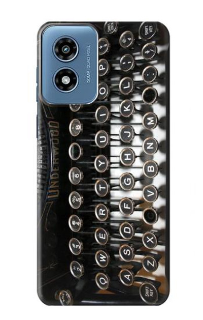 S0620 Typewriter Case Cover Custodia per Motorola Moto G Play 4G (2024)