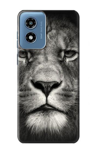 S1352 Lion Face Case Cover Custodia per Motorola Moto G Play 4G (2024)