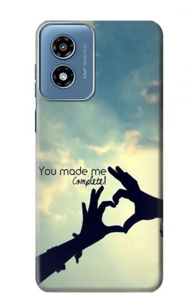 S2640 You Made Me Complete Love Case Cover Custodia per Motorola Moto G Play 4G (2024)