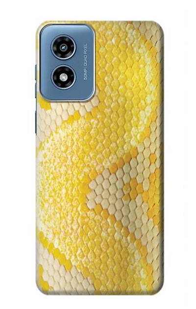 S2713 Yellow Snake Skin Graphic Printed Case Cover Custodia per Motorola Moto G Play 4G (2024)