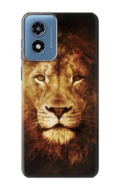 S3182 Lion Case Cover Custodia per Motorola Moto G Play 4G (2024)