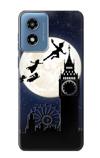 S3249 Peter Pan Fly Full Moon Night Case Cover Custodia per Motorola Moto G Play 4G (2024)