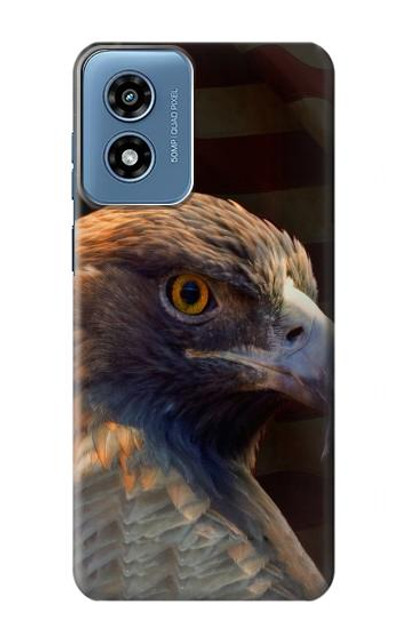 S3376 Eagle American Flag Case Cover Custodia per Motorola Moto G Play 4G (2024)