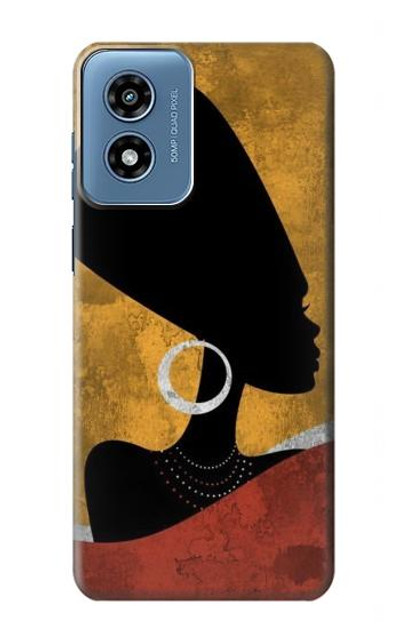 S3453 African Queen Nefertiti Silhouette Case Cover Custodia per Motorola Moto G Play 4G (2024)