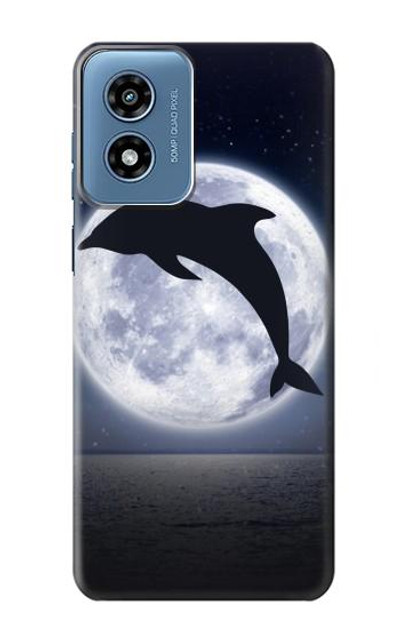 S3510 Dolphin Moon Night Case Cover Custodia per Motorola Moto G Play 4G (2024)