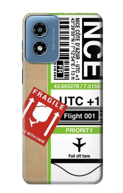 S3543 Luggage Tag Art Case Cover Custodia per Motorola Moto G Play 4G (2024)