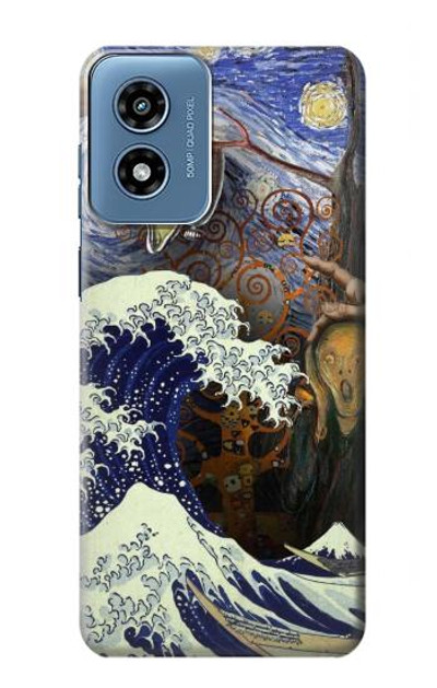 S3851 World of Art Van Gogh Hokusai Da Vinci Case Cover Custodia per Motorola Moto G Play 4G (2024)