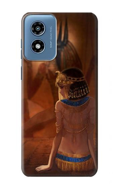 S3919 Egyptian Queen Cleopatra Anubis Case Cover Custodia per Motorola Moto G Play 4G (2024)