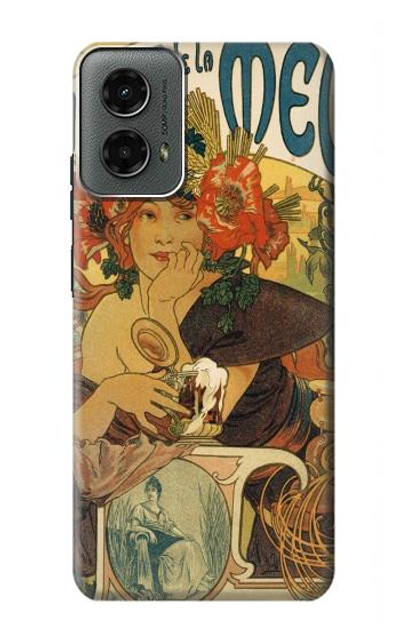 S2740 Alphonse Mucha Bieres De La Muse Case Cover Custodia per Motorola Moto G 5G (2024)