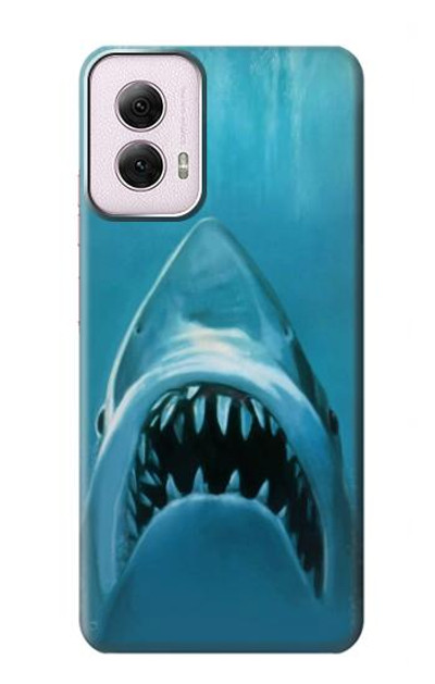 S0830 White Shark Case Cover Custodia per Motorola Moto G Power 5G (2024)