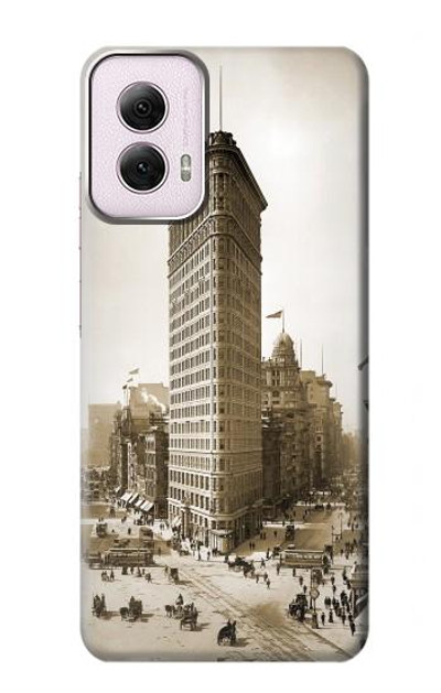 S3046 Old New York Flatiron Building Case Cover Custodia per Motorola Moto G Power 5G (2024)