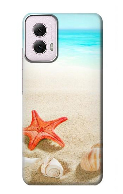 S3212 Sea Shells Starfish Beach Case Cover Custodia per Motorola Moto G Power 5G (2024)