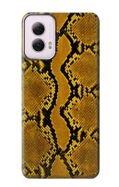 S3365 Yellow Python Skin Graphic Print Case Cover Custodia per Motorola Moto G Power 5G (2024)