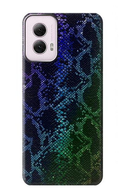 S3366 Rainbow Python Skin Graphic Print Case Cover Custodia per Motorola Moto G Power 5G (2024)