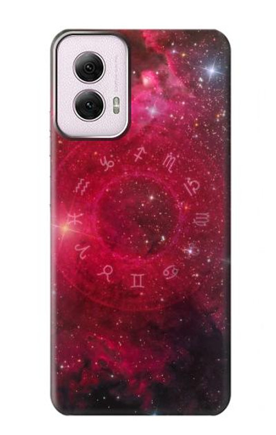 S3368 Zodiac Red Galaxy Case Cover Custodia per Motorola Moto G Power 5G (2024)